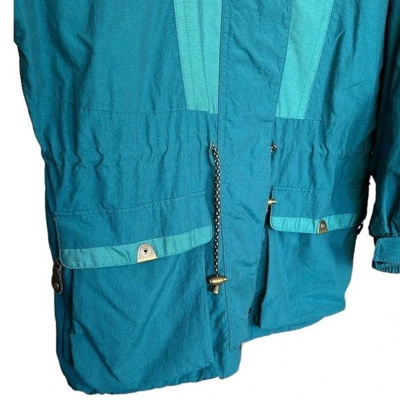 MOUNTAIN GOAT Vintage Anorak Jacket Teal Embroidered Western Vibe, Size Medium - Picture 5 of 16